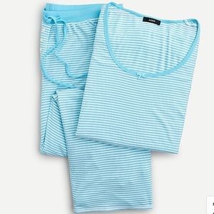 🎉J.Crew🎉Ribbed long-sleeved pajama set in stripe